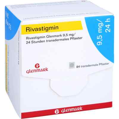 Rivastigmin Glenmark 9,5mg/24 Stunden 84 stk von Glenmark Arzneimittel GmbH PZN 12353502