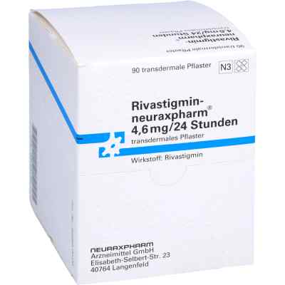 Rivastigmin-neuraxpharm 4,6mg/24 Stunden 90 stk von neuraxpharm Arzneimittel GmbH PZN 09923700