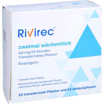 Rivirec 2x Wöchentl.4,6 Mg/24 Stunde Transd.pflaster 24 stk von ITF Pharma GmbH PZN 17943705