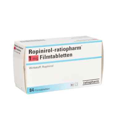 Ropinirol-ratiopharm 1mg 84 stk von ratiopharm GmbH PZN 03391739