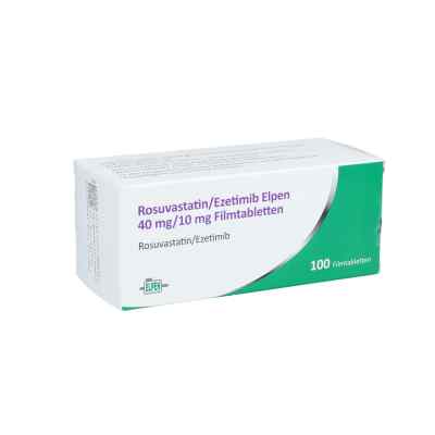 Rosuvastatin/ezetimib Elpen 40 mg/10 mg Filmtabletten 100 stk von Elpen Pharmaceutical Co. Inc. PZN 16388638