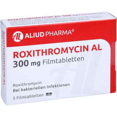 Roxithromycin Al 300 mg Filmtabletten 5 stk von ALIUD Pharma GmbH PZN 12644671