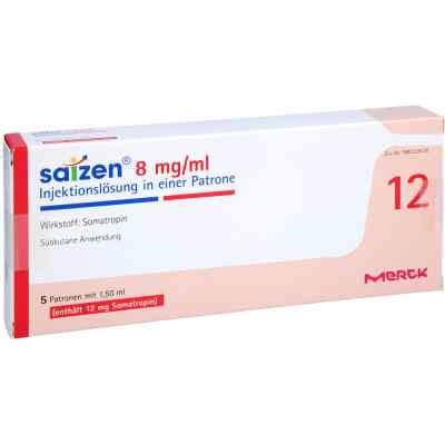 Saizen 12 mg 8 mg/ml Injektionslösung 5 stk von Merck Healthcare Germany GmbH PZN 07776749