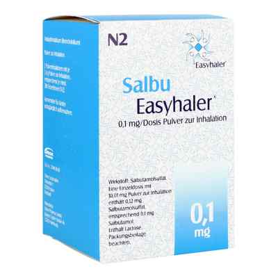 Salbu Easyhaler 0,1 mg 200 Ed Inhalationspulver 2 stk von Orion Pharma GmbH Marketing PZN 06102049
