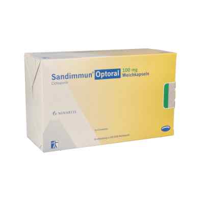 Sandimmun Optoral 100 mg Weichkapseln 100 stk von NOVARTIS Pharma GmbH PZN 04994693