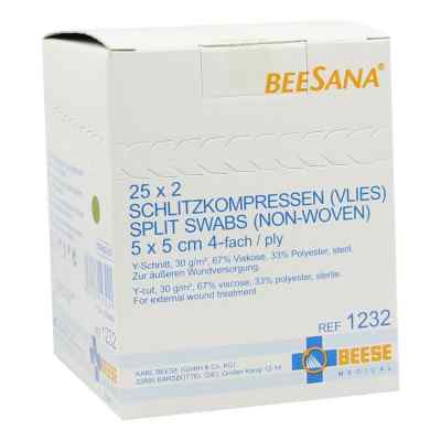 Schlitzkompressen Vlies 5x5cm 4fach st.1232