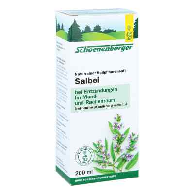 Schoenenberger Naturreiner Heilpflanzensaft Salbei 200 ml von SALUS Pharma GmbH PZN 00700105
