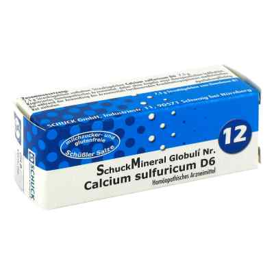 Schuckmineral Globuli 12 Calcium sulfuricum D6 7.5 g von SCHUCK GmbH Arzneimittelfabrik PZN 00425627