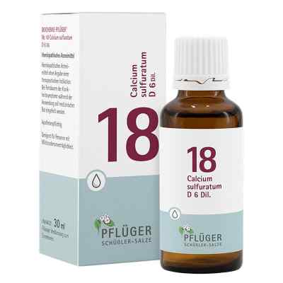 Schüßler Biochemie Pflüger 18 Calcium sulfurat.D 6 Tropfen