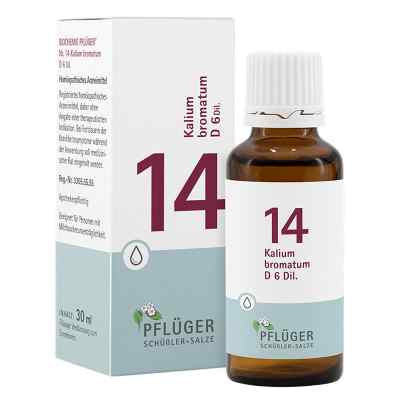Schüßler-Salze Biochemie Pflüger 14 Kalium bromat.D 6 Tropfen