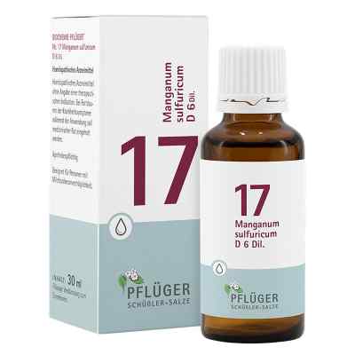 Schüßler-Salze Biochemie Pflüger 17 Manganum Sulfur. D6 Tropfen