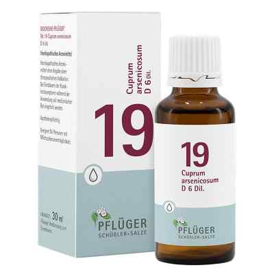Schüßler-Salze Biochemie Pflüger 19 Cuprum arsenic.D 6 Tropfen