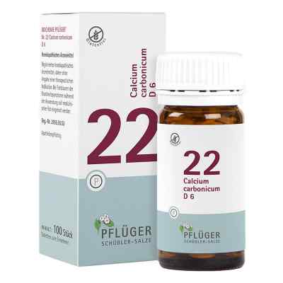 Schüßler-Salze Biochemie Pflüger 22 Calcium carbonic.D 6 Tbl.