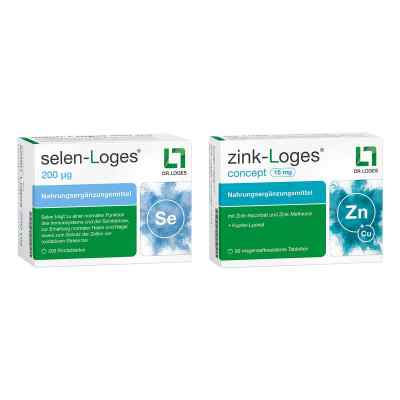 Selen-loges 200 Μg Tabletten  + Zink-loges Concept 15 Mg Tablett