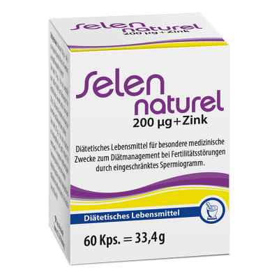 Selennaturel 200 [my]g + Zink Kapseln 60 stk von Pharma Peter GmbH PZN 04922340