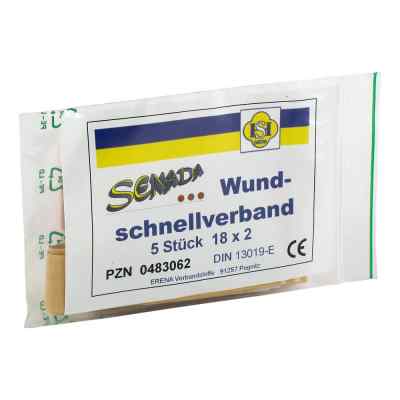 Senada Wundschnellverband 2x18 cm 5 stk von ERENA Verbandstoffe GmbH & Co. K PZN 00483062