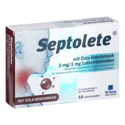 Septolete mit Cola-Geschmack 3mg/1mg Lutschtabletten