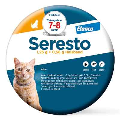 Seresto Halsband für Katzen gegen Zecken und Flöhe