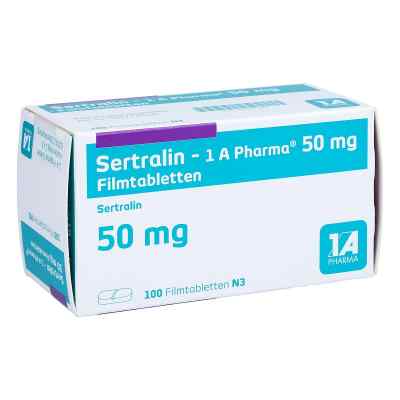 Sertralin-1a Pharma 50 mg Filmtabletten 100 stk von 1 A Pharma GmbH PZN 01807124