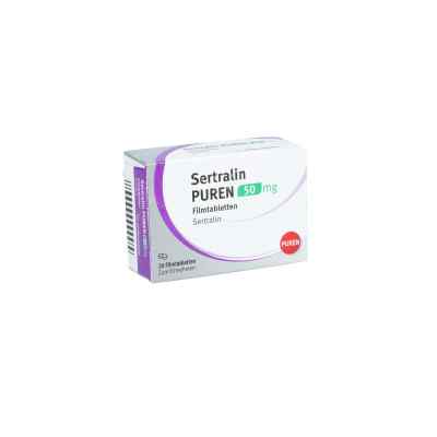 Sertralin Puren 50 mg Filmtabletten 20 stk von PUREN Pharma GmbH & Co. KG PZN 13725791