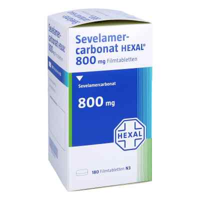 Sevelamercarbonat Hexal 800 mg Filmtabletten 180 stk von Hexal AG PZN 10524922