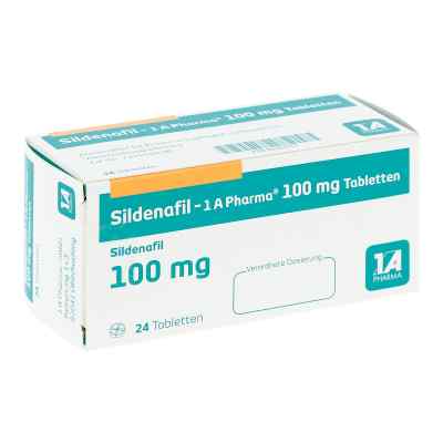 Sildenafil-1A Pharma 100mg 24 stk von 1 A Pharma GmbH PZN 10303753