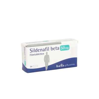 Sildenafil beta 50 mg Filmtabletten 20 stk von betapharm Arzneimittel GmbH PZN 14242971