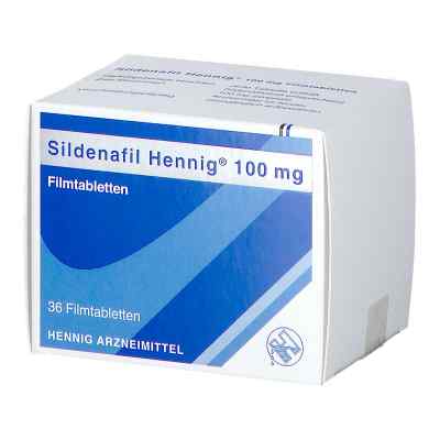 Sildenafil Hennig 100 mg Filmtabletten 36 stk von Hennig Arzneimittel GmbH & Co. KG PZN 10113900