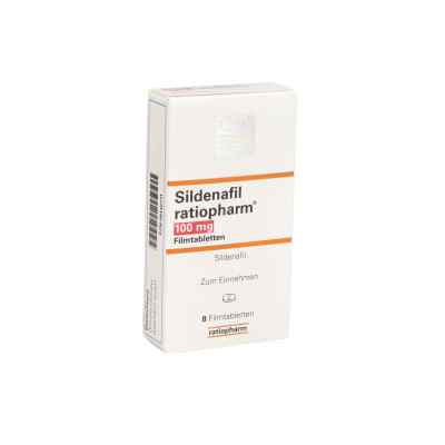 Sildenafil ratiopharm 100mg 8 stk von ratiopharm GmbH PZN 00142711
