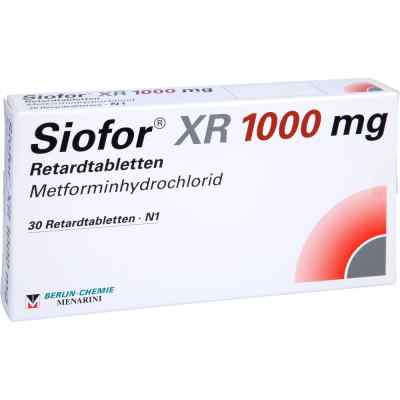 Siofor Xr 1000 Mg Retardtabletten 30 stk von BERLIN-CHEMIE AG PZN 17275899