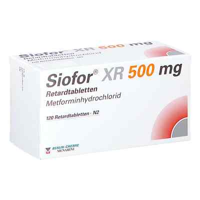 Siofor Xr 500 Mg Retardtabletten 120 stk von BERLIN-CHEMIE AG PZN 17275830