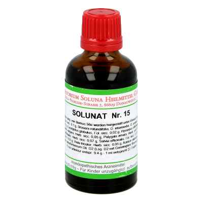 Solunat Nummer 15 Tropfen 50 ml von Laboratorium Soluna Heilmittel GmbH PZN 02941037