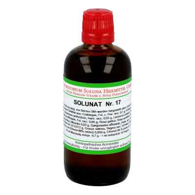 Solunat Nummer 17 Tropfen 100 ml von Laboratorium Soluna Heilmittel GmbH PZN 02942284