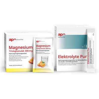 Sport Sparset – Magnesium Trinkgranulat + Elektrolyte Pur Stick