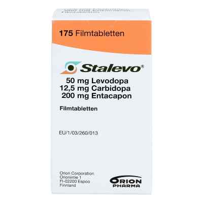 Stalevo 50 mg/12,5 mg/200 mg Filmtabletten 175 stk von Orion Pharma GmbH Marketing PZN 04866920