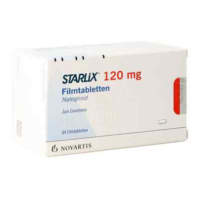 Starlix 120 Mg Filmtabletten 84 stk von NOVARTIS Pharma GmbH PZN 14294548