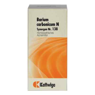 Synergon 138 Barium carb. N Tabletten 100 stk von Kattwiga Arzneimittel GmbH PZN 04905241