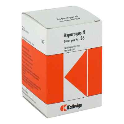 Synergon 58 Asparagus N Tabletten 200 stk von Kattwiga Arzneimittel GmbH PZN 03633533