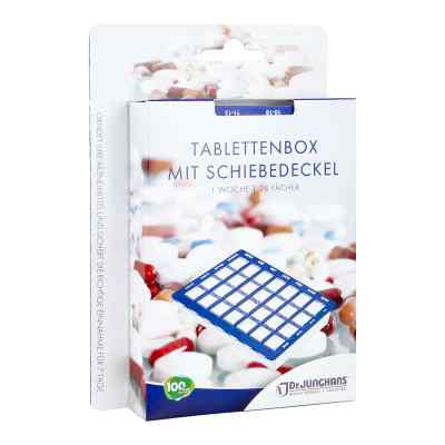 Tablettenbox 1 Woche 28 Fächer Schiebedeckel 1 stk von Dr. Junghans Medical GmbH PZN 02695242