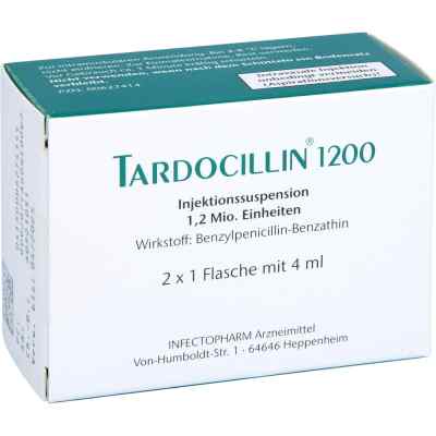 Tardocillin 1200 spritzfertige Suspension 2X4 ml von INFECTOPHARM Arzn.u.Consilium GmbH PZN 00627414