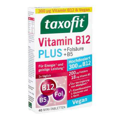 Taxofit Vitamin B12 Plus Tabletten 40 stk von MCM KLOSTERFRAU Vertr. GmbH PZN 14258044