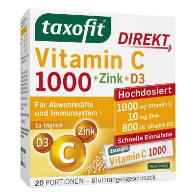 Taxofit Vitamin C 1000 + Zink+ D3 Direkt Granulat