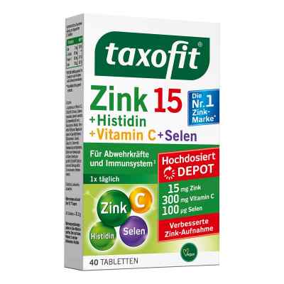 Taxofit Zink + Histidin + Selen Depot Tabletten 40 stk von MCM KLOSTERFRAU Vertr. GmbH PZN 18112969