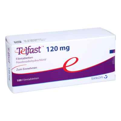 Telfast 120 mg Filmtabletten 100 stk von Orifarm GmbH PZN 01248357