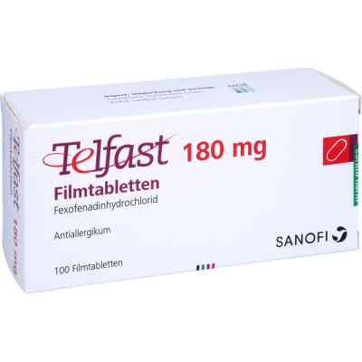 Telfast 180 mg Filmtabletten 100 stk von EurimPharm Arzneimittel GmbH PZN 01260565