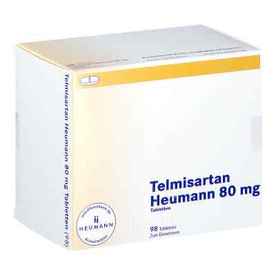 Telmisartan Heumann 80 mg Tabletten 98 stk von HEUMANN PHARMA GmbH & Co. Generi PZN 15864781