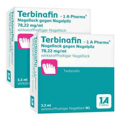 Terbinafin-1A Pharma Nagellack gegen Nagelpilz 78,22 mgml 2 x 3.3 ml von  PZN 08101491