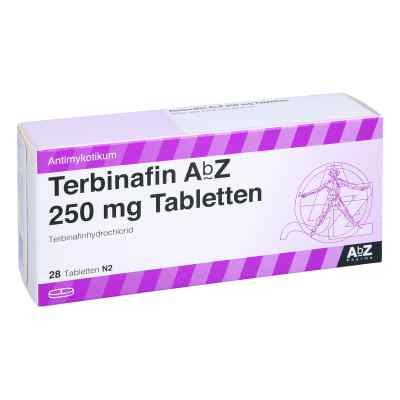 Terbinafin AbZ 250mg 28 stk von AbZ Pharma GmbH PZN 04258675