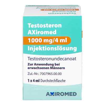 Testosteron Axiromed 1000 Mg/4 Ml Injektionslösung  1 stk von Medical Valley Invest AB PZN 18807393