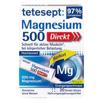 Tetesept Magnesium 500 Direkt Sticks
